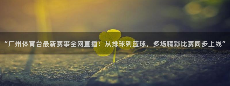 nba视频直播说球帝：“广州体育台最新赛事全网直播：从排球到篮球，多场精彩比赛同步上线”